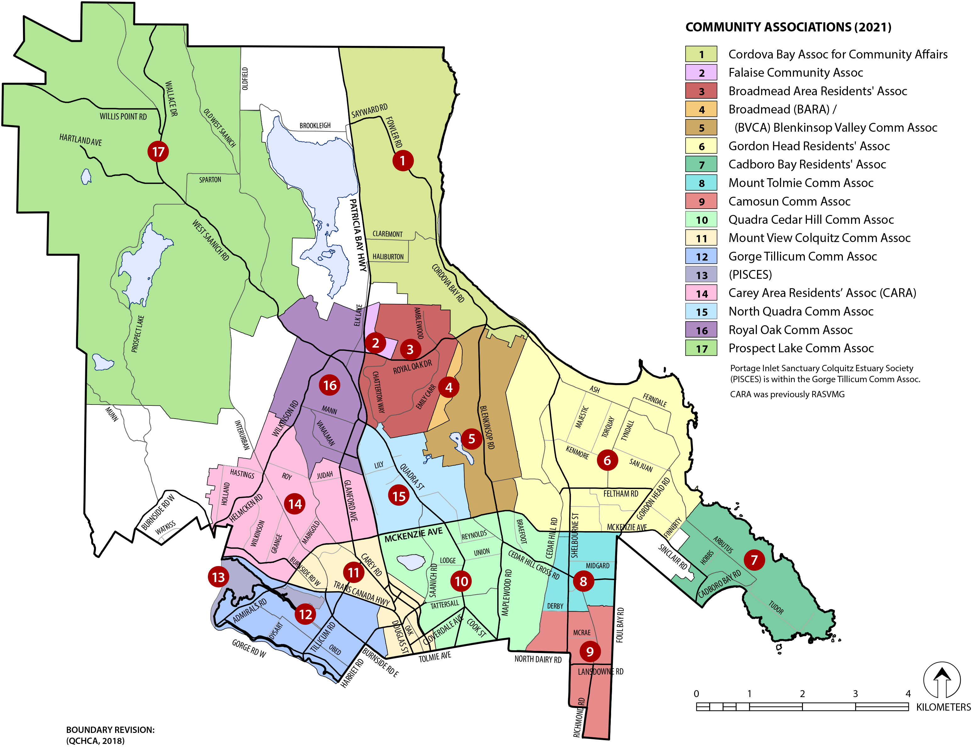 Map of Saanich Neighbourhoods